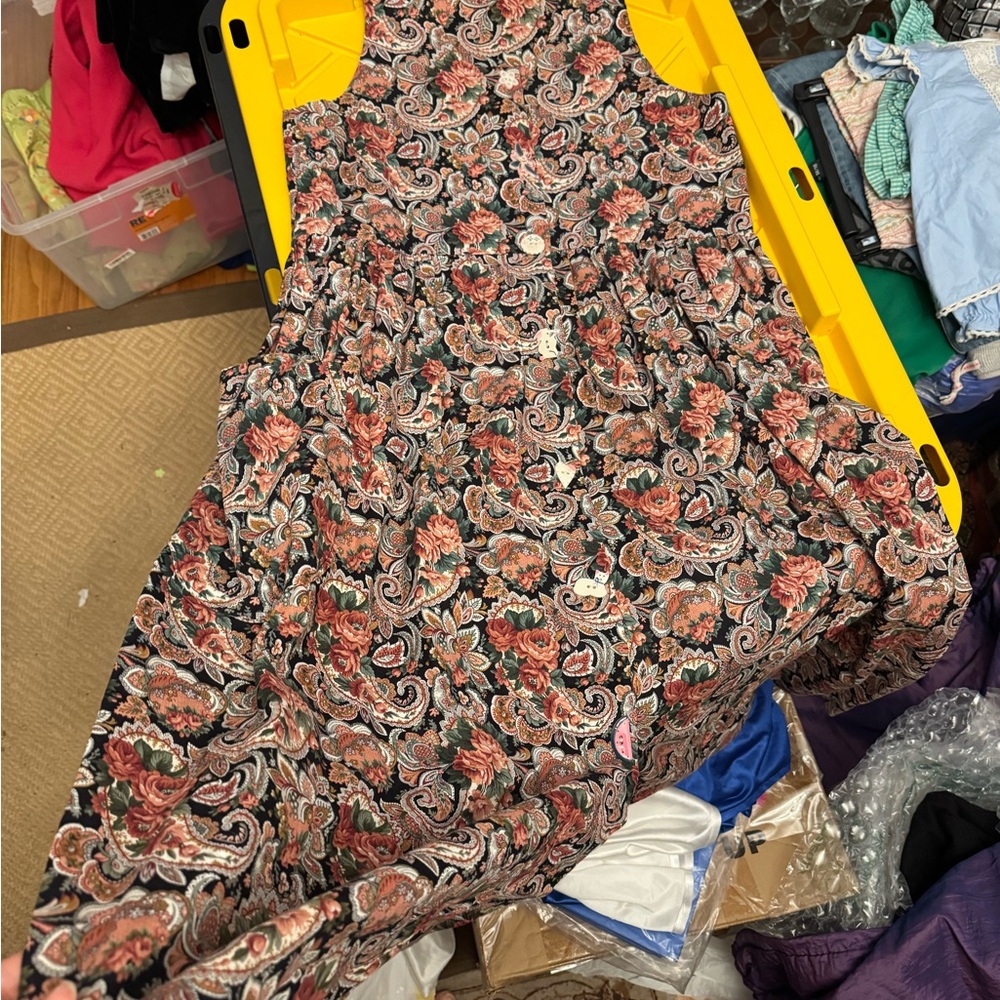 Cottagecore vintage floral mom teacher Paisley Sleeveless Dress jumper
